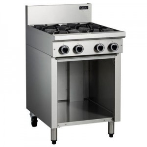 Cobra C6D/C/B 4 Burner Gas Cooktops On Open Cabinet Base