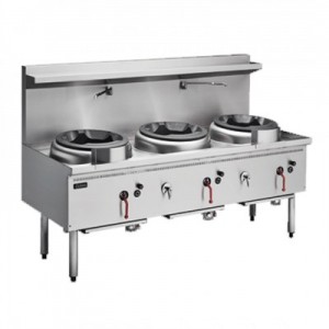 Cobra CW3H Gas Waterless Wok - 3 Burners