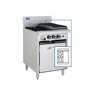 LUUS CRO-2B3P – 600mm Wide Essentials Oven, 2 Burners & Grill