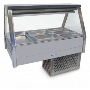Roband ERX26RD Straight Glass Food Bar - Refrigerated Cold Plate & Cross Fin Coil