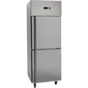 DBZ650C2 TROPICALISED 2×½ door SS Fridge