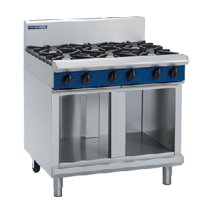 Blue Seal G516D/C/B/A-CB 900mm Gas Cooktop - 6 Burner Cabinet Base
