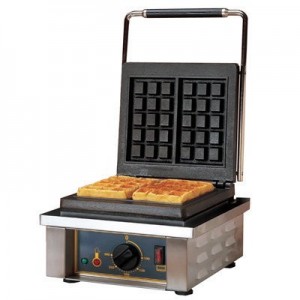 Roller Grill GES 10 Waffle Machine - Single 3 x 5 sq