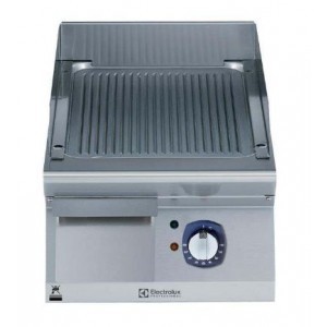 Electrolux 700 XP Series E7IILDAOMCA 400mm Electric Fry Griddle with Ribbed Brushed Chrome Plate