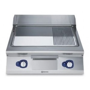 Electrolux 700 XP Series E7IIMDAOMEA 800mm wide Electric Griddle with Ribbed and smooth Chrome Plate