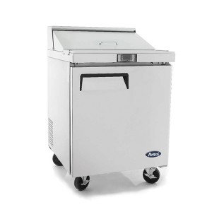 ATOSA MSF8301 Single Door Sandwich Prep Table Refrigerator