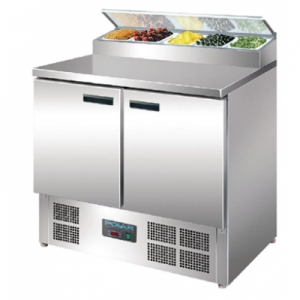Polar G604-A Double Door Refrigerated Prep Counter