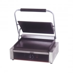 Electric Contact Grill Single Top Grooved and Bottom Flat 2.2KW - TCG-811ECKW