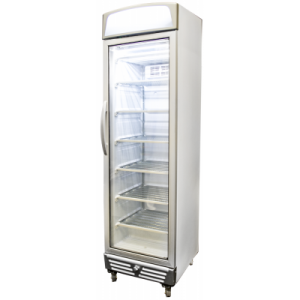 Bromic UF0374LS LED Glass Door Static Freezer w/Lightbox - 300 Litre