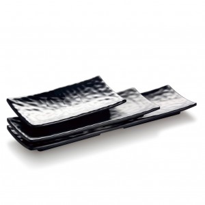 Melamine Rectangular Plate Matte Black 8.5"- 21.2 x 11 x 2cm