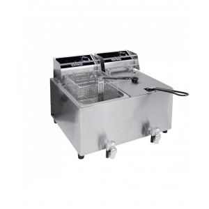 Birko 1001004 Commercial Double Deep Fryer 8 Litre