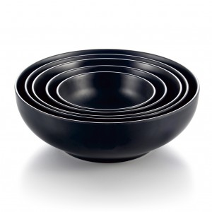 Melamine Noodle Bowl Matte Black 5.5"- 14 x 14 x 5.5cm