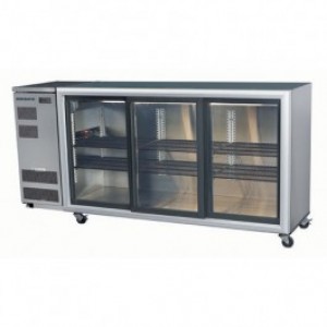 Skope BB580 3SW BackBar Series Three Swing Doors Bench Fridge - 2060mm