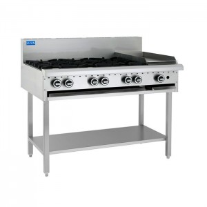 LUUS BCH-6B3P – 1200mm Wide Essentials Cooktop 6 Burners & Grill