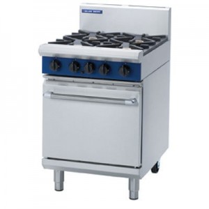 Blue Seal G504D/C/B 600mm 4 Burner Gas Static Oven Range