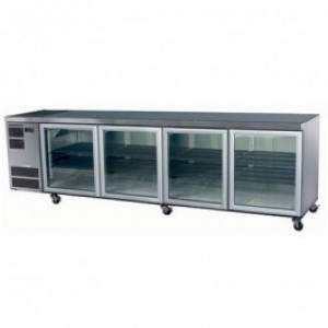Skope CC700 Slimline Series Four Door Bench Fridge - 2820mm