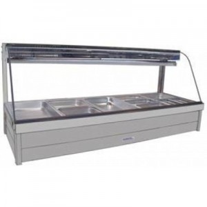 Roband CFX24RD Curved Glass Cold Food Bar - Piped & Foamed Only