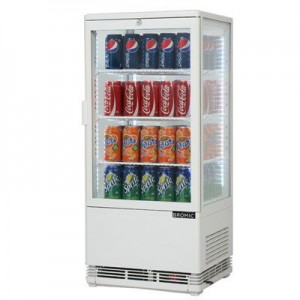 Bromic CT0080G4W Countertop Beverage Chiller Flat Glass White - 78 Litre