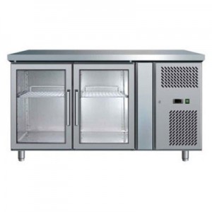 Bromic UBC1360GD Two Glass Door Under Bench Chiller - 282 Litre