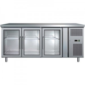 Bromic UBC1795GD Three Glass Door Under Bench Chiller - 417 Litre