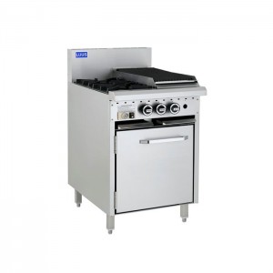 LUUS CRO-2B3C – 600mm Wide Essentials Oven, 2 Burners & Chargrill