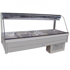 Roband CRX25RD Curved Glass Cold Food Bar