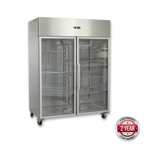 GN1410BTG GRAND ULTRA Double Glass Door Upright Freezer 1470L