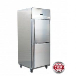 GN650TNM GRAND ULTRA Double 1/2 S/S Door Upright Fridge 685L