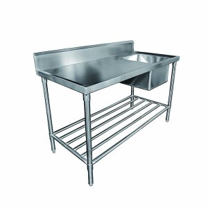 Mixrite SS1715L Sink Bench with Splashback 1500mm