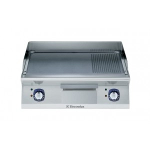 Electrolux 700 XP Series E7FTEHCP10 800mm wide Electric Griddle with Ribbed and smooth chrome plate