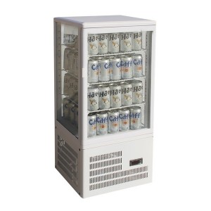 TCBD78W Four-Sided Countertop Display Fridge White
