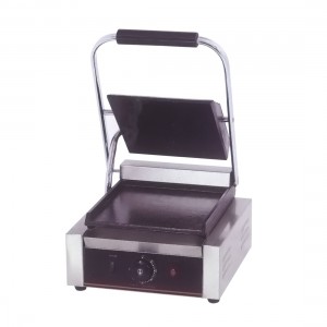 Electric Contact Grill Single top grooved and flat Bottom 1.8KW - TCG-811CKW