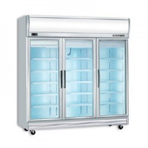Bromic UF1500LF Triple Glass Door Fan Forced Freezer w/Lightbox
