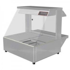 Woodson W.HFC22 Hot Food Bar - Curved Glass 705mm